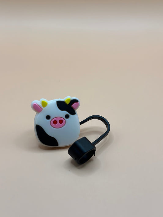 Squishmallow Cow Straw Topper