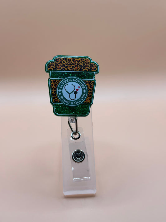 Coffee Badge Reel