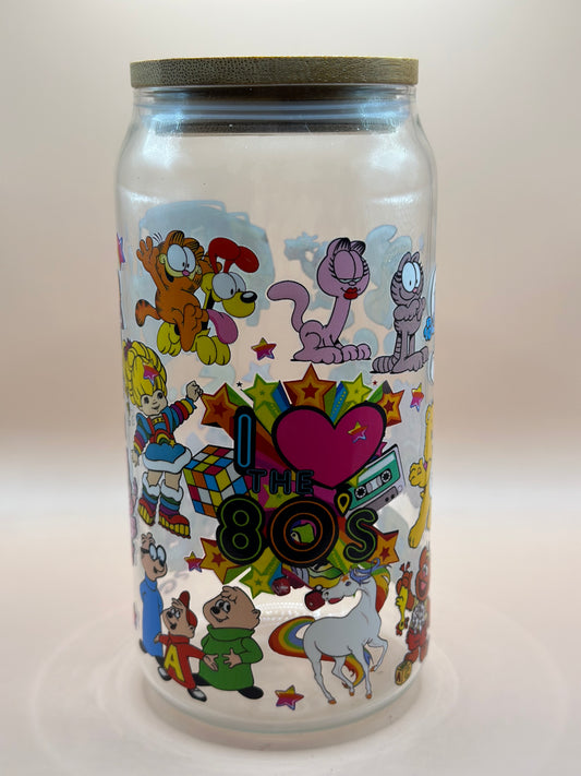 80s Glass Cup