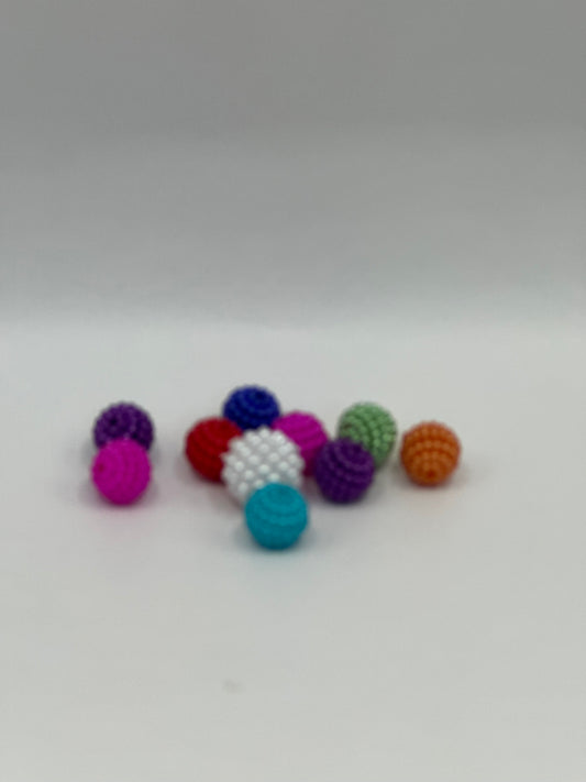 Small ribbed beads