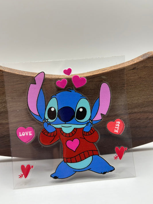 Stitch love decal