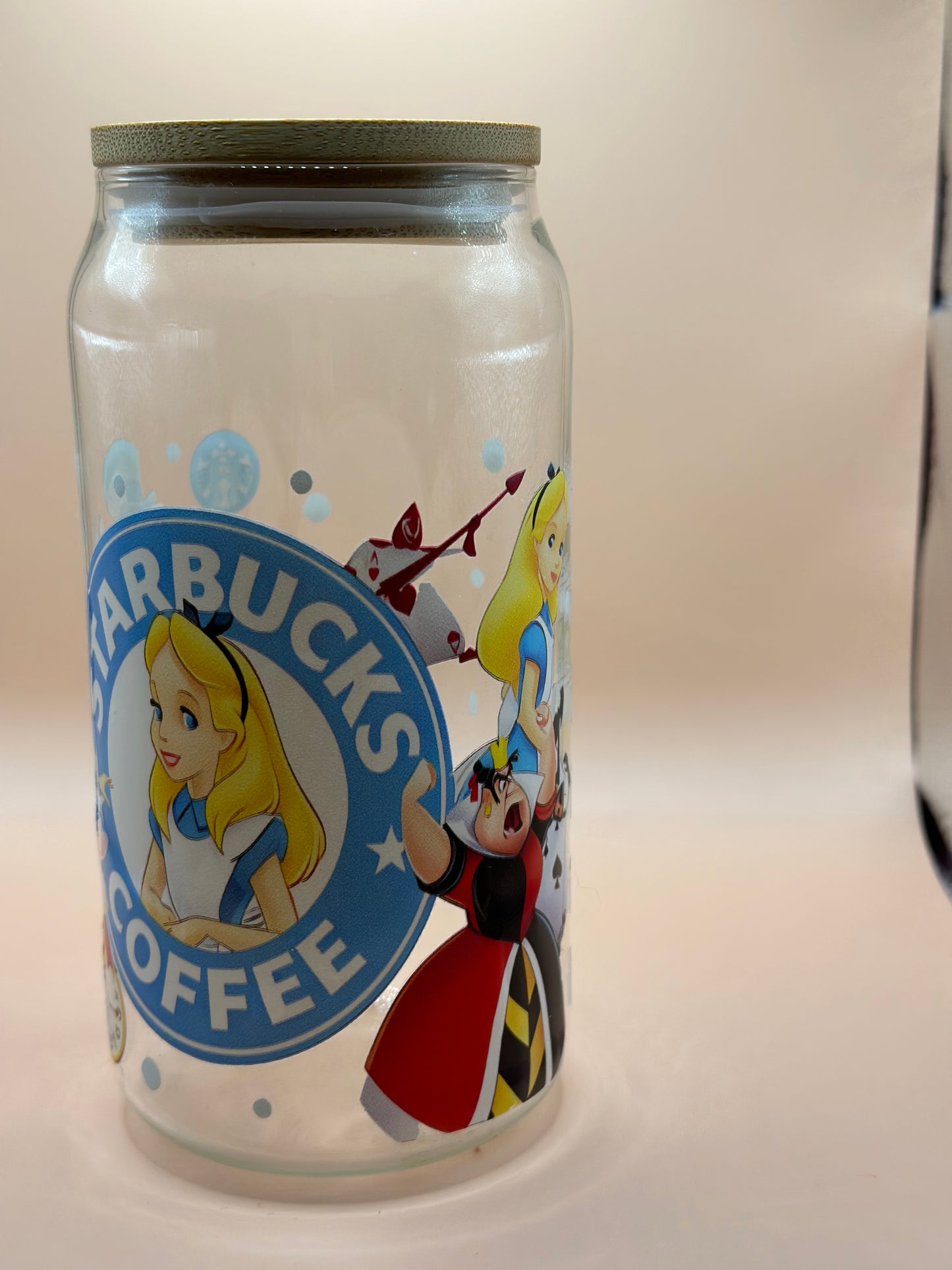 Alice N Wonderland Glass Cup