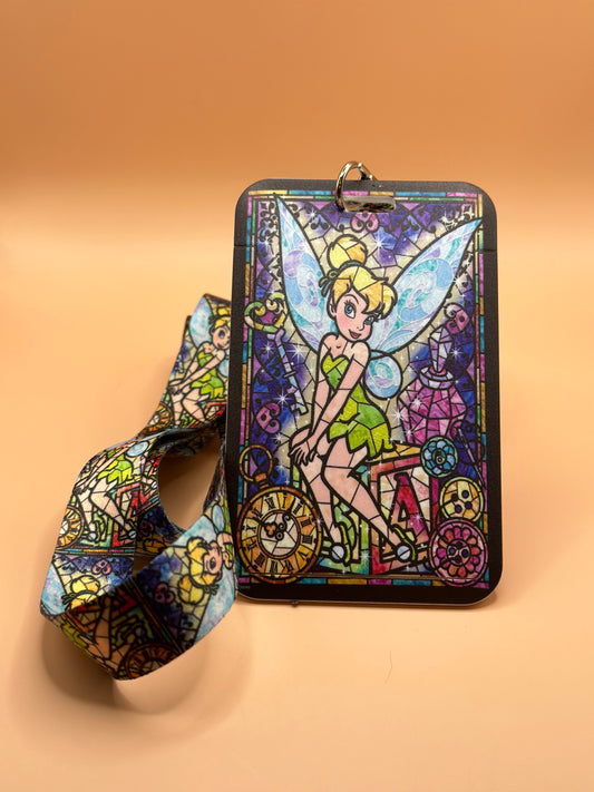 Tinkerbell ID badge holder