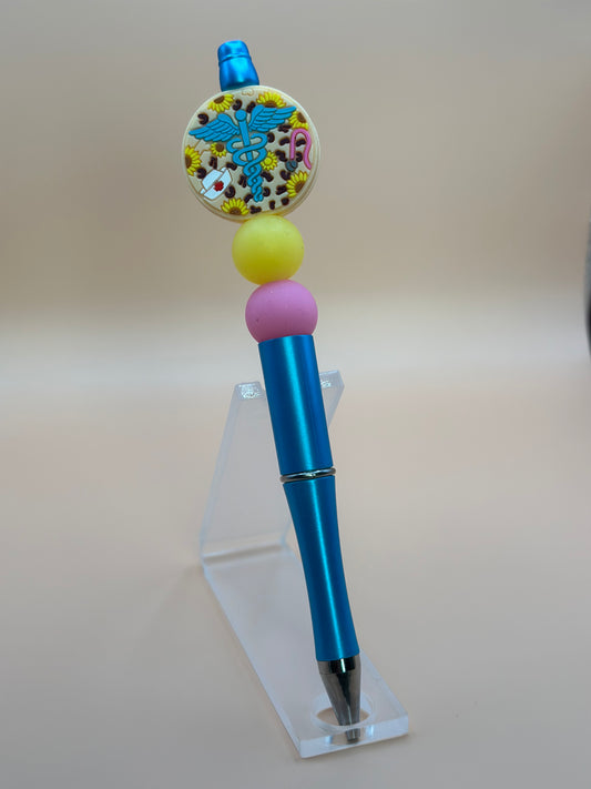 Caduceus Beaded Pen