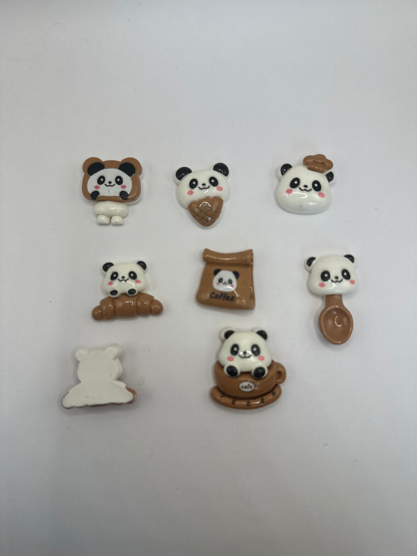 Panda Bear with Food Charms