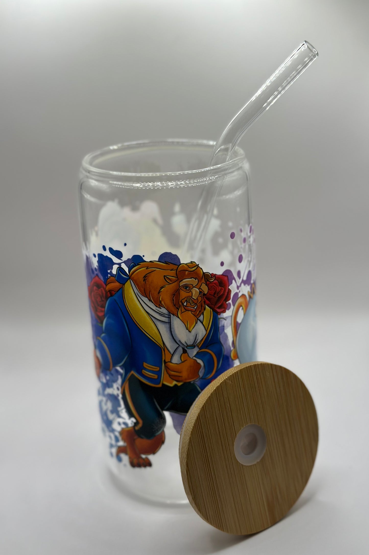 Beauty and the Beast Glass Cup