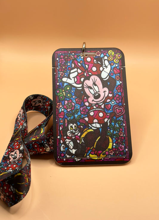 Minnie Mouse ID Keychain holder