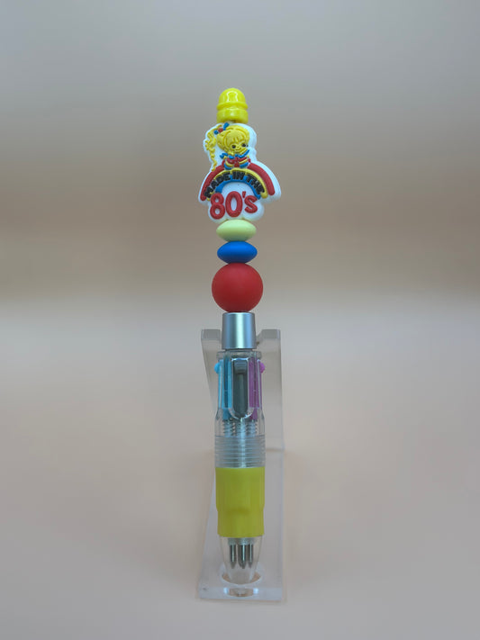 Rainbow Brite Beaded Pen