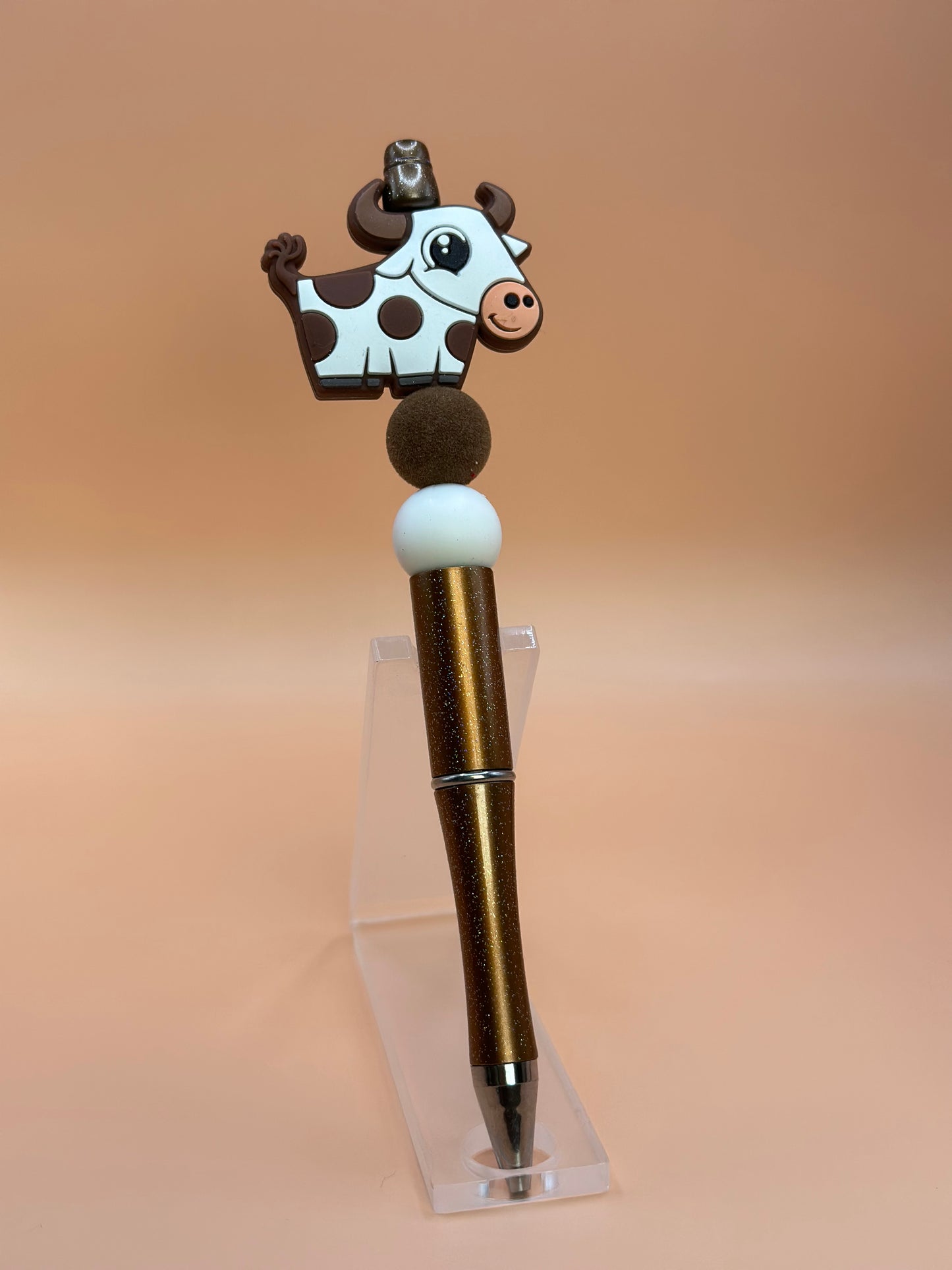 Cow Beaded Pen