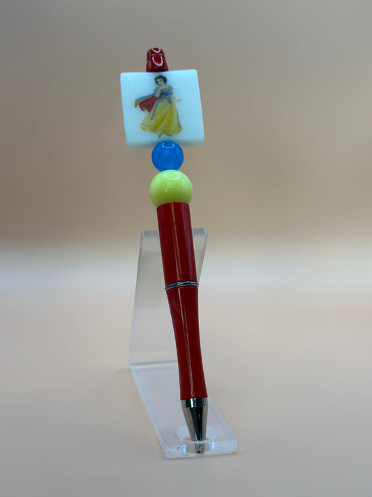 Snow white Beaded pen