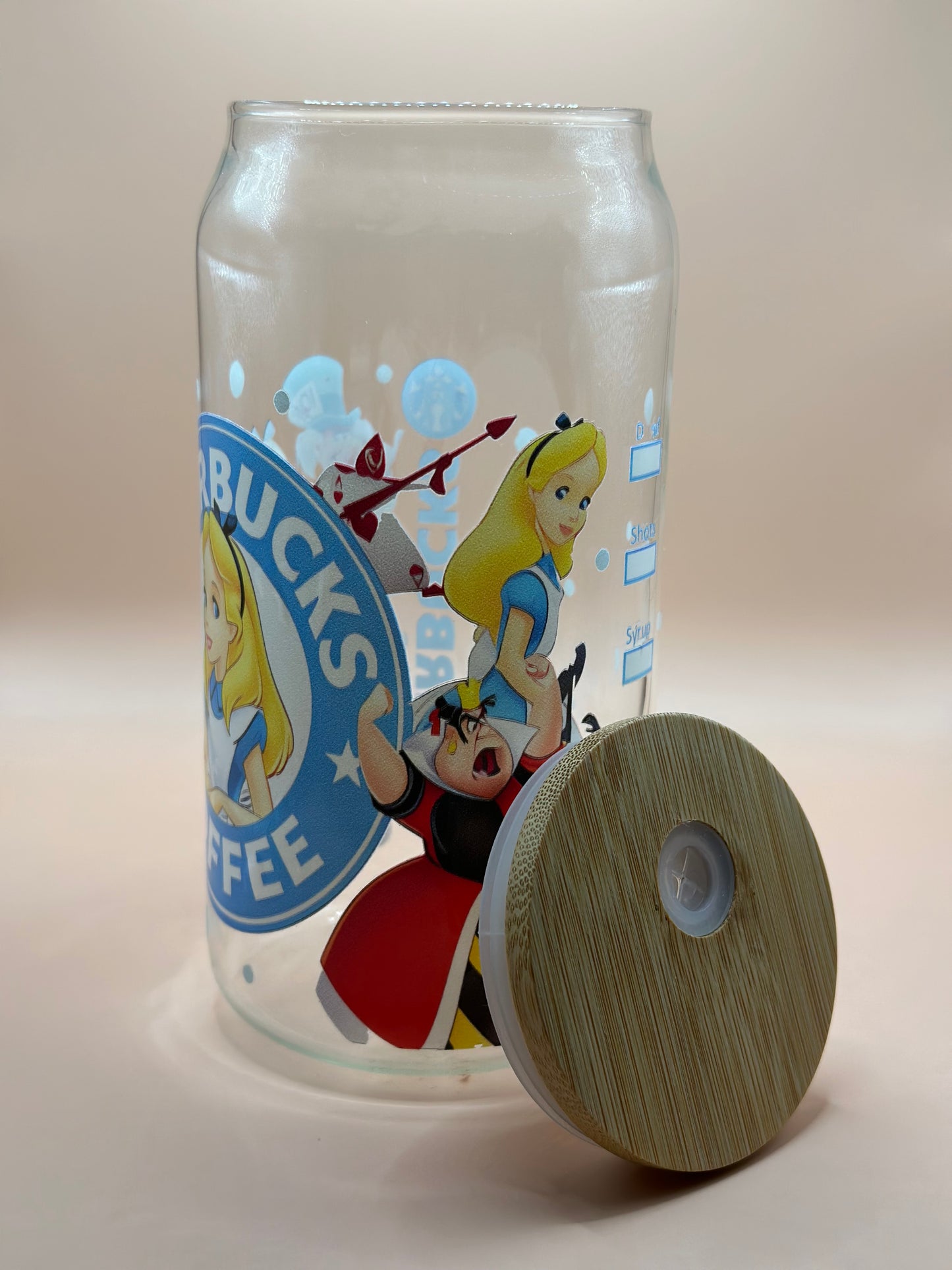 Alice N Wonderland Glass Cup