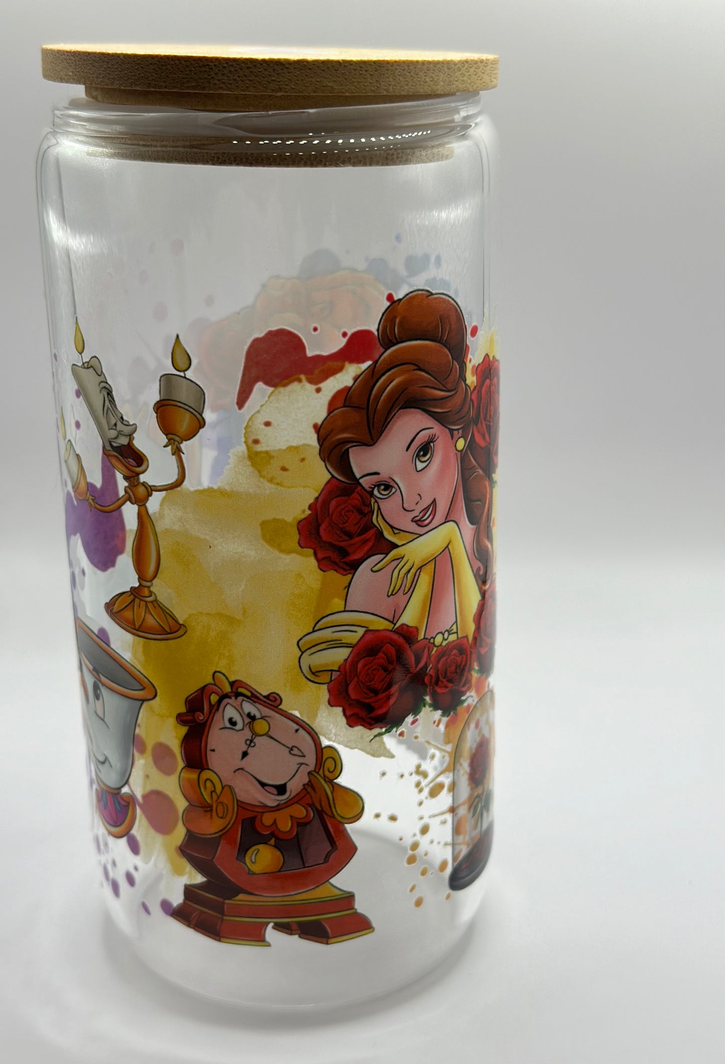 Beauty and the Beast Glass Cup